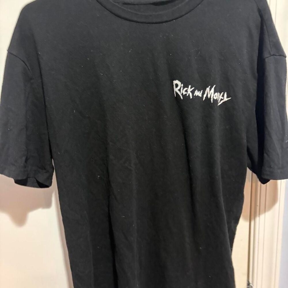 Rick and Morty black cotton t-shirt